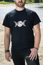 Load image into Gallery viewer, Triple Moon Phase Witch T shirt - Wings of Sin 
