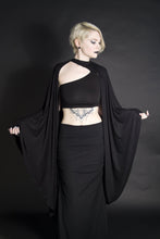Load image into Gallery viewer, Super Soft Long Flowing Black Shrug Jacket - Wings of Sin 
