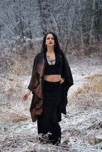 Load image into Gallery viewer, Long Cauldron of Bats Robe Jacket Ritual Witch Black Outerwear - Wings of Sin 
